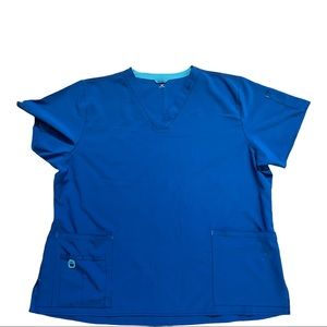 Royal Blue Scrub Top